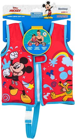 Дитячий жилет для плавання Bestway Swim Safe ABC Disney Junior Mickey & Friends, рівень B, 1-3 роки, червоний