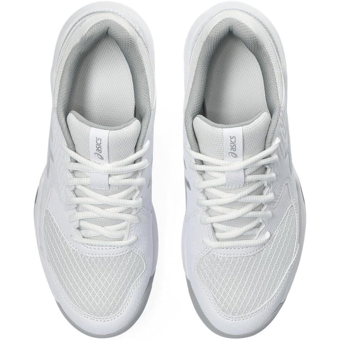 Жіночі тенісні кросівки ASICS Dedicate 8 білого та сріблястого кольорів, розмір 40.5 EU