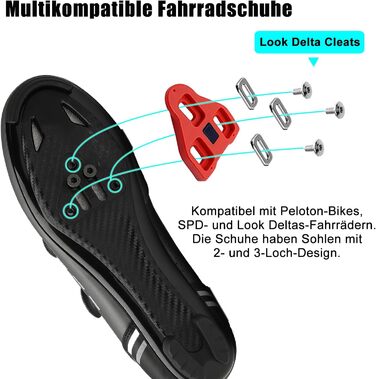 Велосипедні шкарпетки для чоловіків та жінок, шосейні велосипеди, сумісні з SPD/SPD-SL/Look Delta Klicksystem, велосипедні шкарпетки для спінінгу, шосейні велосипеди, 39 EU, сірий колір