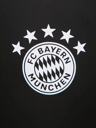 Пляшка для води FC Bayern München, алюмінієва, чорна, 0,6 л