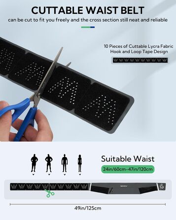 Поясна сумка для телефону Waterfly для бігу, фітнесу та спорту (сіра) – зручна та водонепроникна талія для смартфонів