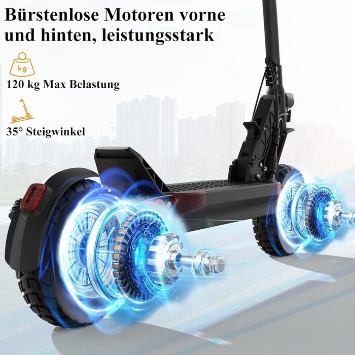 Електросамокат JOYOR S10S, 48/60V, 13/18/26Ah, 40-90 км, подвійна амортизація, складаний, оффроуд, вантажопідйомність 150 кг