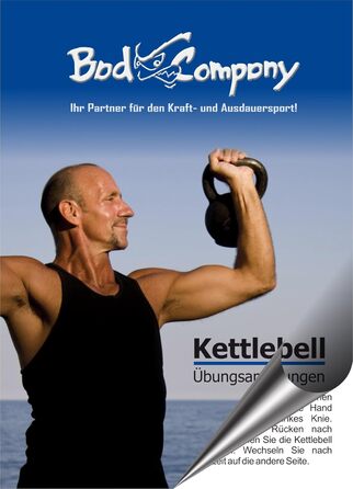 Гиря Bad Company 20 кг, пластикова, чорна/біла, для фітнесу та кросфіту