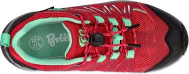 Дитячі трекінгові кросівки Brütting Expedition для хлопчиків та дівчаток (28 EU, рожево-м'ятний, білий)