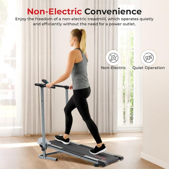Механічна бігова доріжка Sunny Health & Fitness SF-T1407M для дому