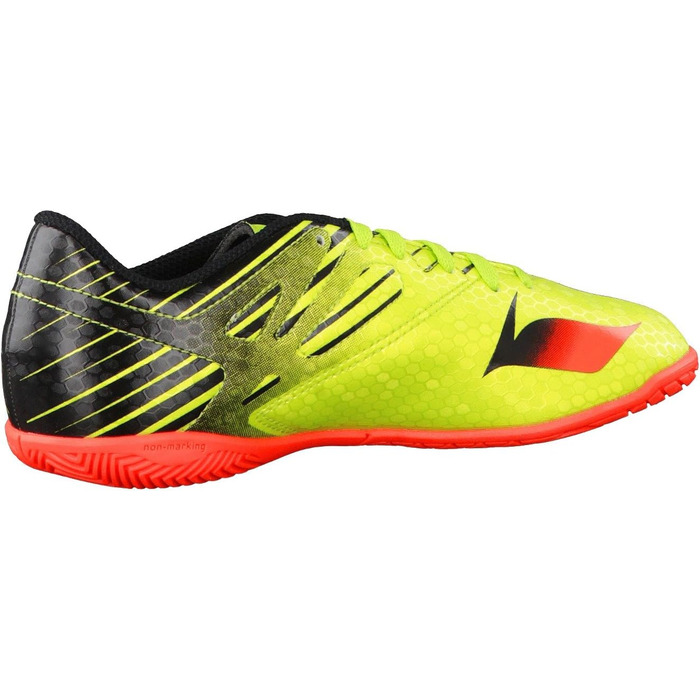 Дитячі футбольні бутси adidas Messi 15.4 Indoor для залу, 28 EU, зелені, Semi Solar Slime, Solar Red, Core Black