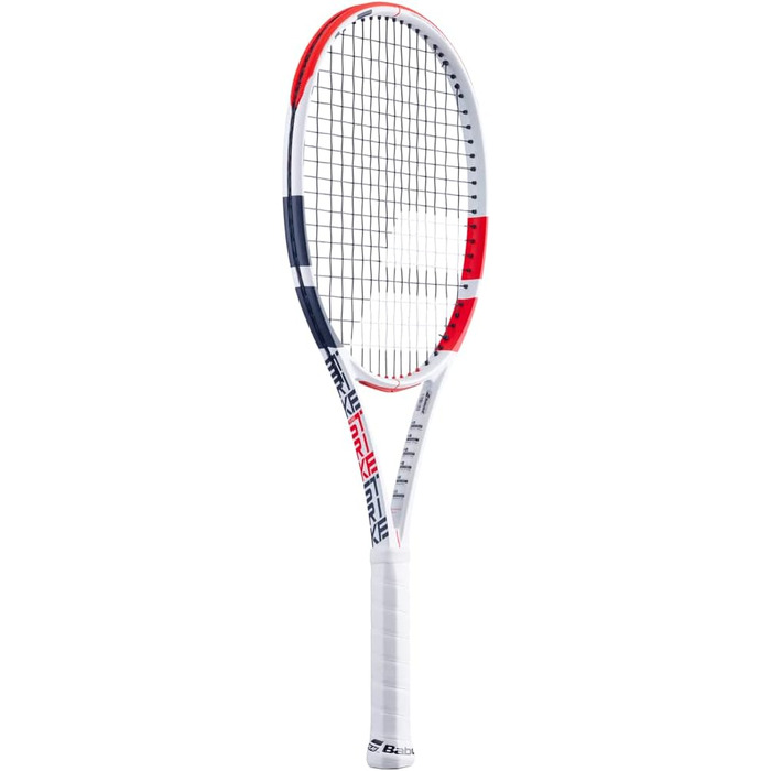 Тенісна ракетка Babolat Pure Strike 100 U, біло-червона, для професіоналів