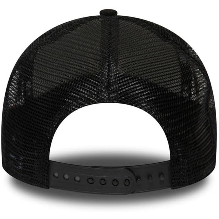 Кепка-тракер New Era Los Angeles Dodgers Camouflage Infill A-Frame Adjustable — чорна з неоново-помаранчевим