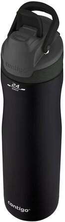 Термос-бутилка Contigo Autoseal Chill Matte Black, 720 мл, нержавіюча сталь, ізоляція до 28 годин, герметична, BPA-free