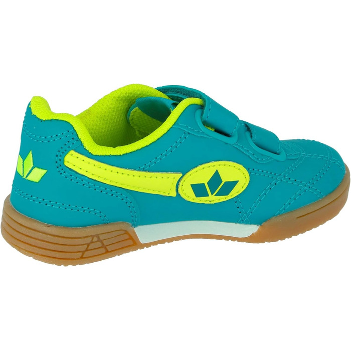 Дитячі кросівки для залу Lico Bernie V Unisex, Petrol Lemon, розмір 32 EU, на липучках