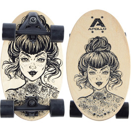 Скейтборд Apollo Barrel Board – компактний круїзер для міста, підходить для дітей і дорослих, ідеальний для початківців, легкий та маневрений міський лонгборд