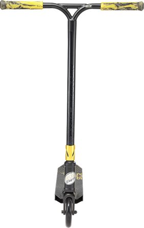 Трюковий самокат STAR SCOOTER Pro Sport 120мм, алюмінієвий, HIC, для дітей від 7 років і дорослих, чорний/золотий