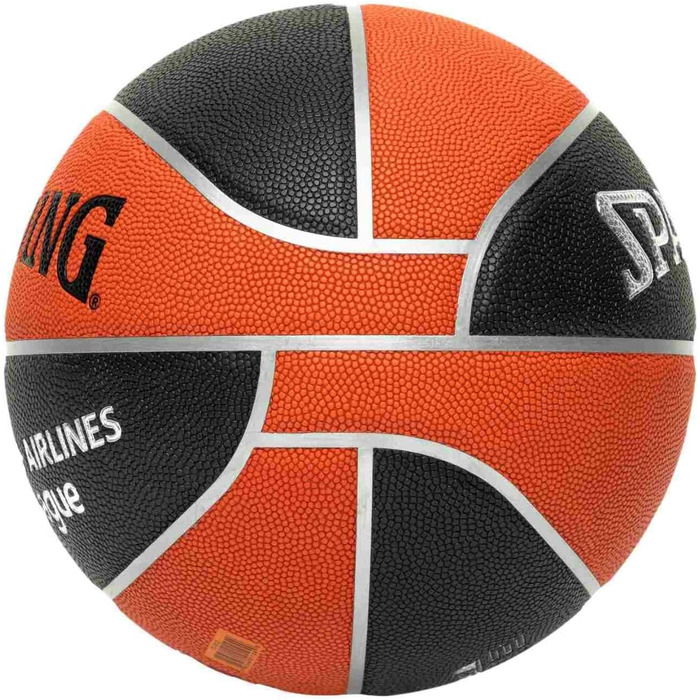 Баскетбольний м'яч Spalding 77101Z, розмір 7, чорний/помаранчевий