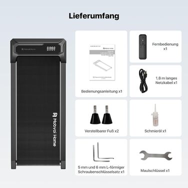 Компактна бігова доріжка Mobvoi Home Walking Pad з дистанційним керуванням, LED-дисплеєм, для дому та офісу, швидкість до 6 км/год, вантажопідйомність 120 кг