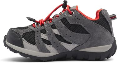 Дитячі трекінгові черевики Columbia Redmond Unisex, чорний/червоний (4 Big Kid)