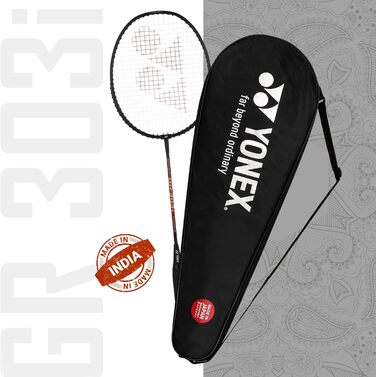 Бадмінтонна ракетка Yonex GR 303 алюмінієва з чохлом, темно-синя