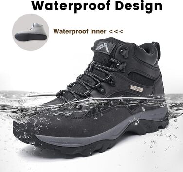 Чоловічі водонепроникні черевики CC-Los для хайкінгу та трекінгу, розмір 40-48 EU, чорний колір