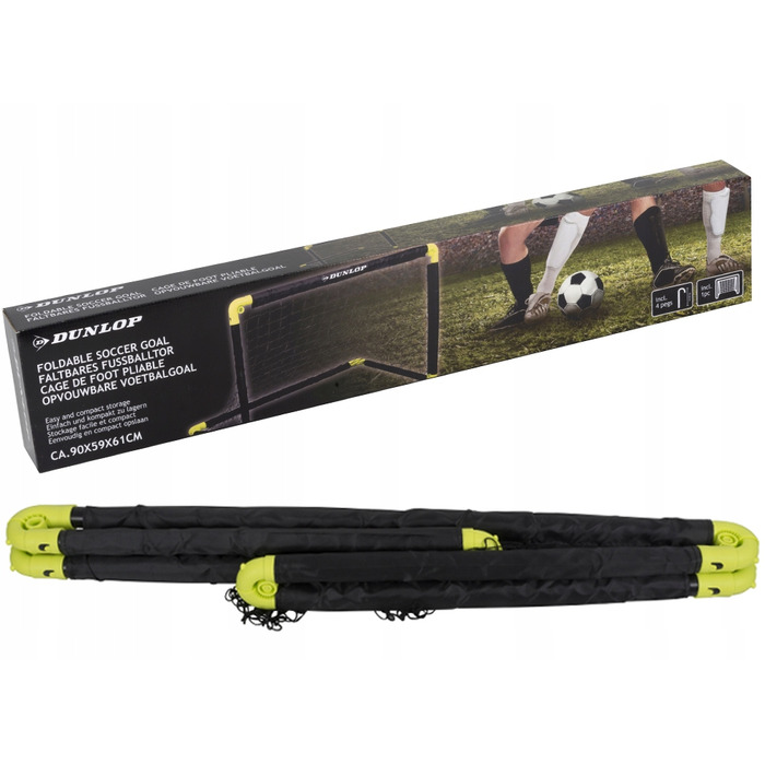Переносні складані футбольні ворота Dunlop, 90x61x59 см