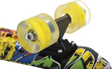 Скейтборд Schildkröt Retro Free Spirit, LED ролики, ABEC7, преміум, різні дизайни