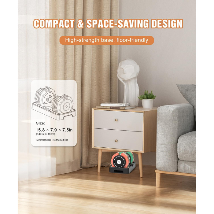 Регульовані гантелі, набір 2 шт., 5.7-25 кг, 5-в-1, гантелі з нековзким грифом та різнокольоровими дисками для дому, спортзалу, вантажний набір (25 кг, окремо)