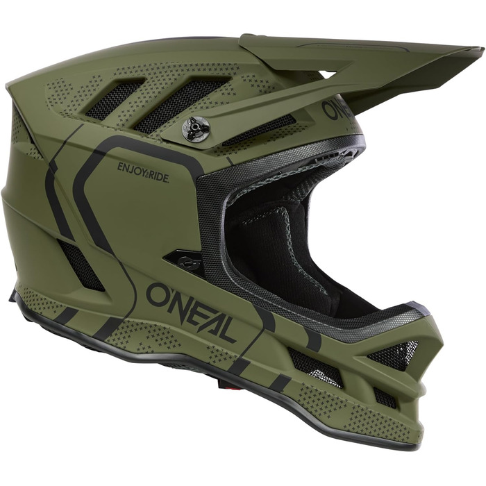 Шолом O'NEAL Blade Polyacrylite Hel Strike чорний/червоний, оливковий/чорний, розмір M