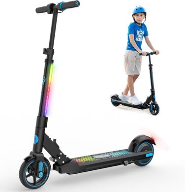 Дитячий електросамокат EVERCROSS EV06C, складаний, 6,5'', до 15 км/год, LED-дисплей, підсвітка, для дітей 6-12 років