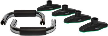 Ручки для віджимань TOOLZ Chrome Push Up Grips – допомога для віджимань вдома та на вулиці, антиковзкий хват