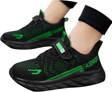 Дитячі кросівки для дівчаток та хлопчиків: легкі, зручні, дихаючі, для занять спортом та відпочинку, чорного кольору, розмір EU 28