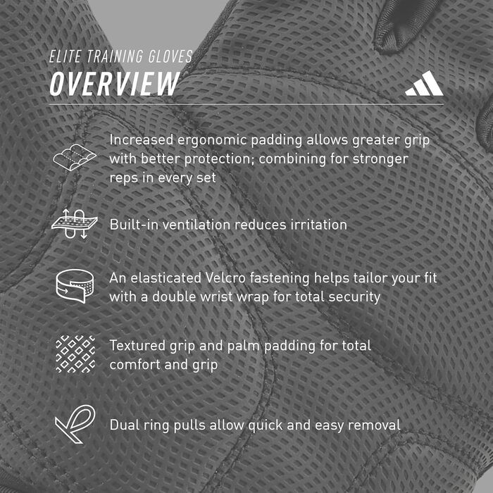 Рукавички для тренувань adidas Elite, спортивні, чоловічі