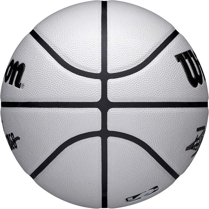 Баскетбольний м'яч Wilson NBA Player Icon UV James Design, сірий, розмір 7, з UV-захистом та текстурою Pure Feel