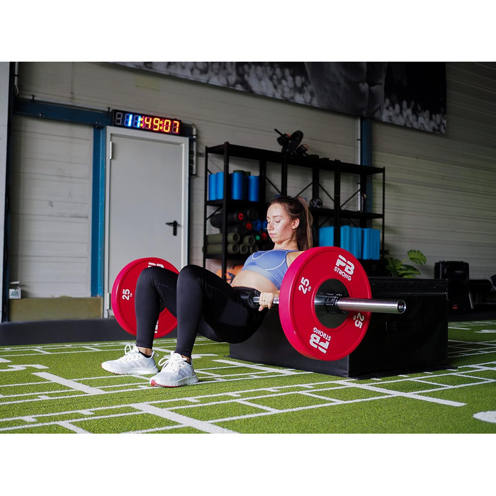 PERFORMBETTER PB Strong професійні гумові диски для штанги 25 кг, вага для штанги, діаметр 50 мм