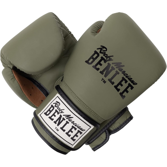 Боксерські рукавички BENLEE Evans 16 oz, шкіра, хакі