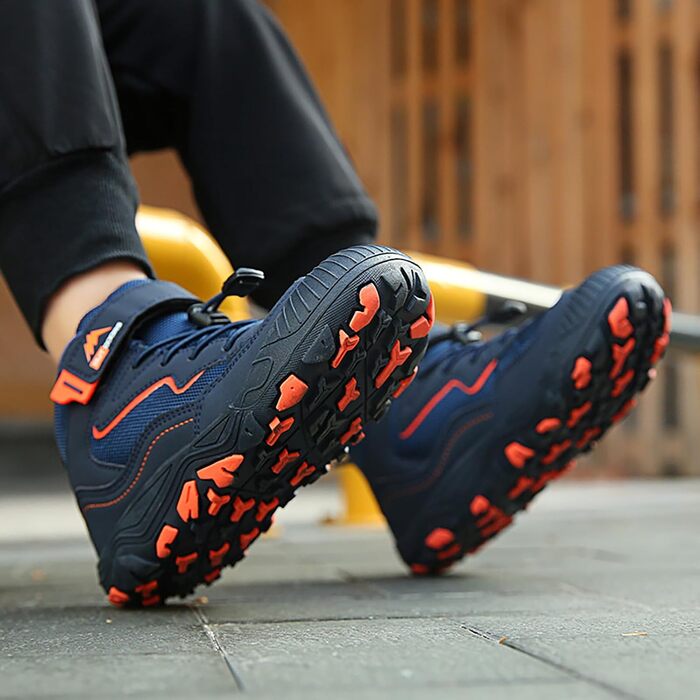 Дитячі черевики для хадування Kinder Barfußschuhe K005 темно-синього кольору, 27 EU