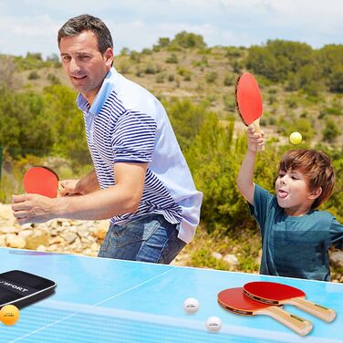 Набір для настільного тенісу S3: 2 ракетки, м'ячики, сітка. Підходить для дітей, початківців, сімей та професіоналів