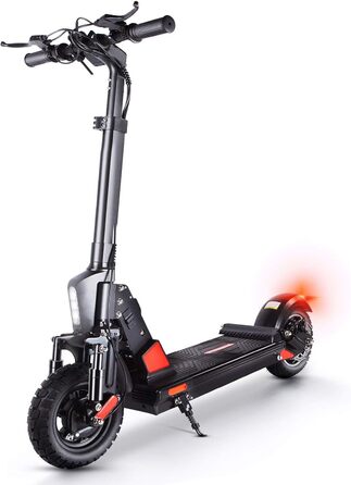 Електросамокат для дорослих C1 Pro, 10'' позашляхові шини, подвійний амортизатор, складний, LED фара
