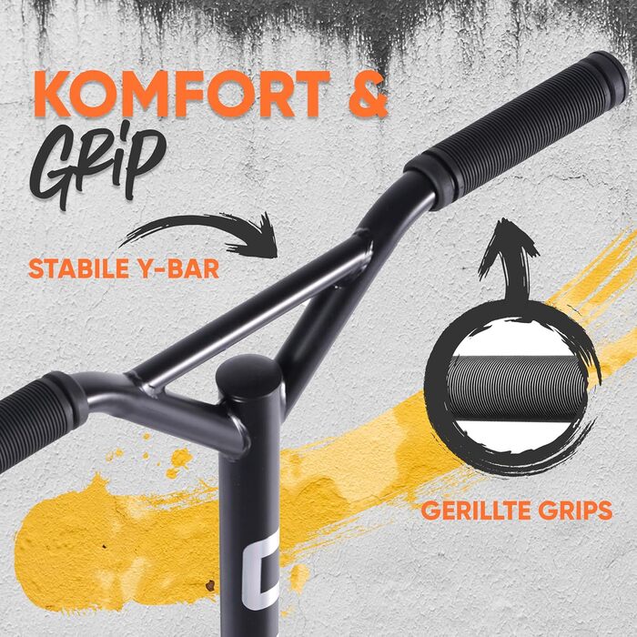Самокат трюковий Apollo Gravity Black Shiny для дітей та підлітків від 6 років