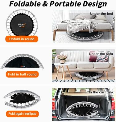 Трамплін AtivaFit 102 см для дому: ідеальний для фітнесу та занять спортом в приміщенні