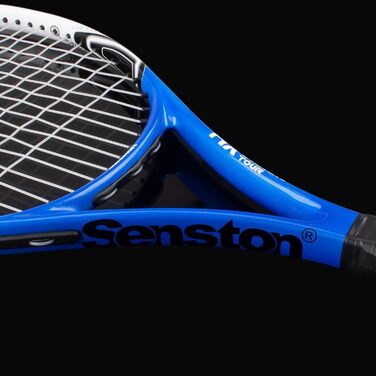Дитяча тенісна ракетка Senston 23 дюйми, синя, набір з сумкою, овергрипом і віброгасником, цільна конструкція