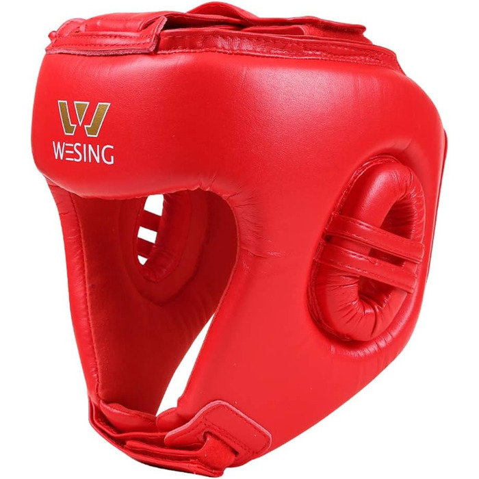 Боксерський шолом WESING AIBA для аматорських змагань, червоний, XL