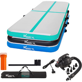 Килимок гімнастичний KM Fit Airtrack 3M з насосом, сумкою та патчами