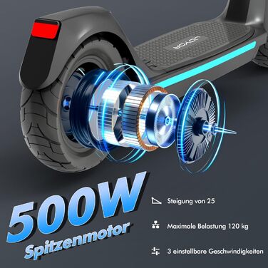Електросамокат C-Serie 500W, знімний акумулятор 48V 10,4Ah, запас ходу 30-50 км