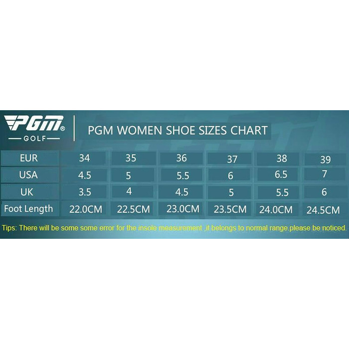 Жіночі гольф-туфлі PGM водонепроникні, без шипів, на липучці, рожеві, 38 EU