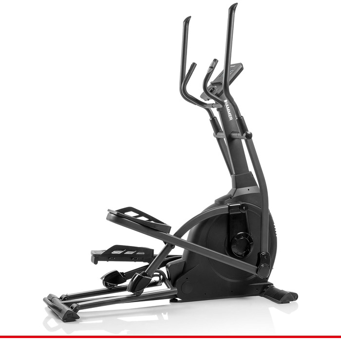 Орбітрек HAMMER SpeedMotion II, 3 рівні нахилу, 24 програми, 18 кг маховик, сумісний з Kinomap і Zwift