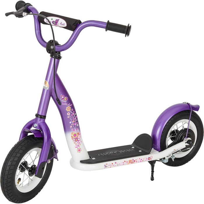Дитячий самокат STAR SCOOTER з надувними колесами 10 дюймів, для хлопчиків і дівчаток від 4 років, класичний ролер, безпечне тестування