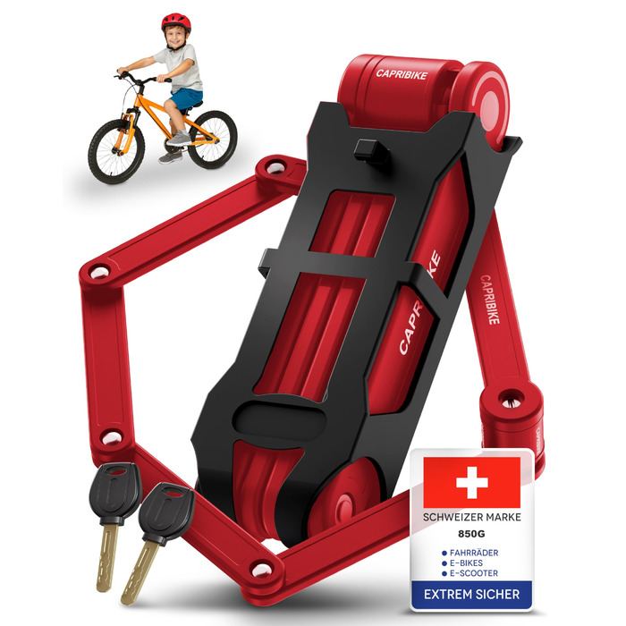 Надійне велозамок для велосипеда та електровелосипеда з рівнем захисту 10, 2 ключі, компактний, проста установка