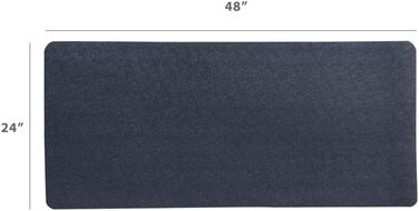Килимок MotionTex для тренажерів, підлоговий захист 61×121,9 см, чорний, для велотренажера, бігової доріжки, домашнього спортзалу