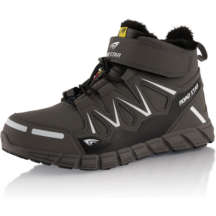 Черевики для піших прогулянок для жінок та чоловіків, зимові, з підкладкою, сірі та білі (43 EU)