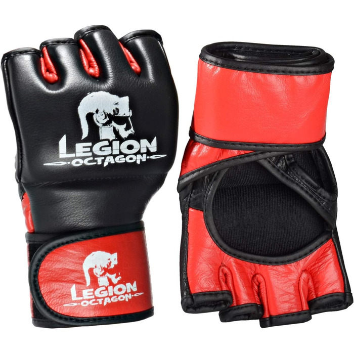 Рукавички для ММА KWON Legion Octagon XXL, шкіряні, для боїв
