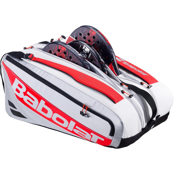 Сумка для падельної ракетки Babolat Pro Juan Lebron 2025, біло-срібляста