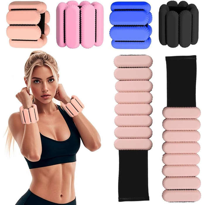 Набір манжетів для ніг та зап'ястків Carneous: для фітнесу, йоги, пілатесу та кардіотренувань